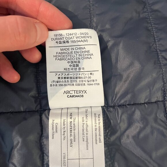 Arc'teryx Gore-tex Waterproof Durant Women's Coat - Medium, Navy - Picture 4 of 6